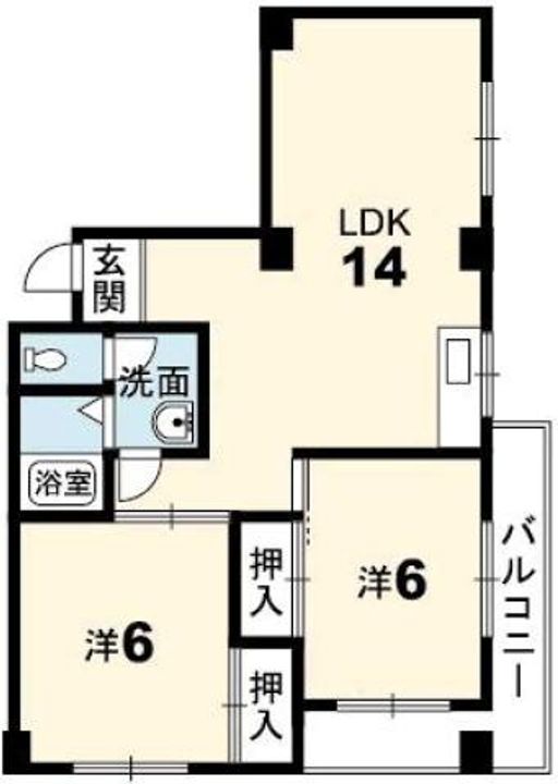 大和ハイツの間取り