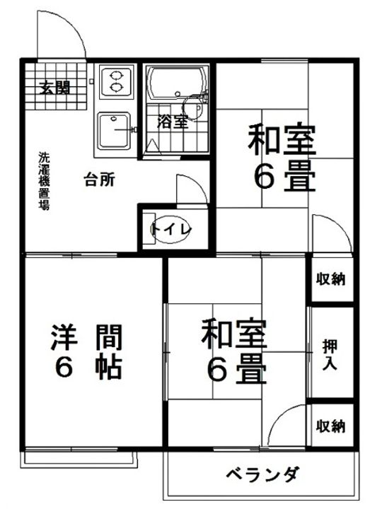 メゾンド御厩Iの間取り