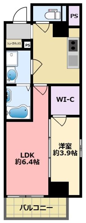 兵庫県西宮市甲子園口3(マンション)の賃貸物件の間取り