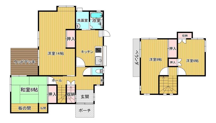 長崎県西彼杵郡長与町吉無田郷(一戸建)の賃貸物件の間取り