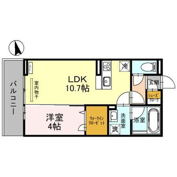 栃木県宇都宮市元今泉4(アパート)の賃貸物件の間取り