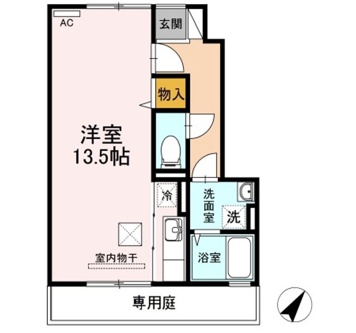 徳島県小松島市田浦町字近里(アパート)の賃貸物件の間取り
