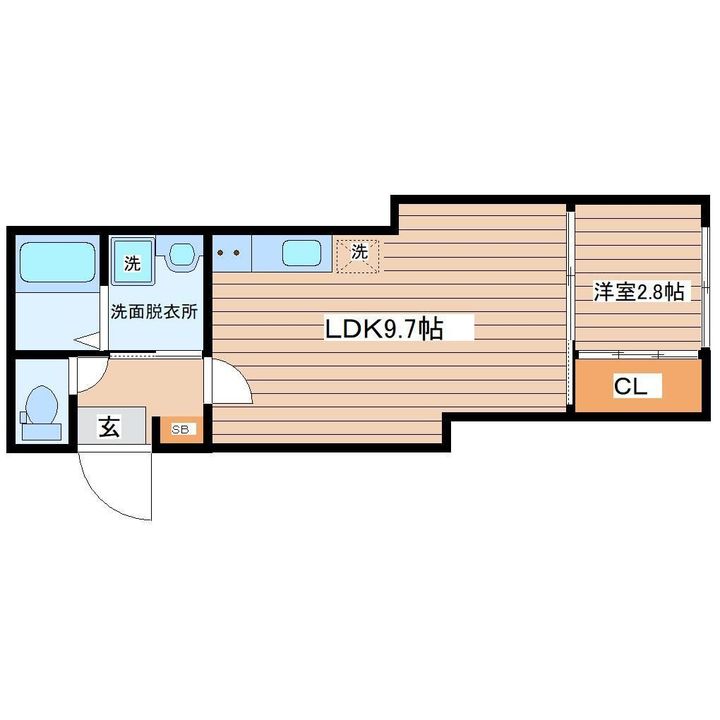 ウェルスビスタ連坊の間取り