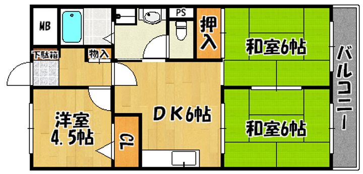 ビアンコディモーラの間取り