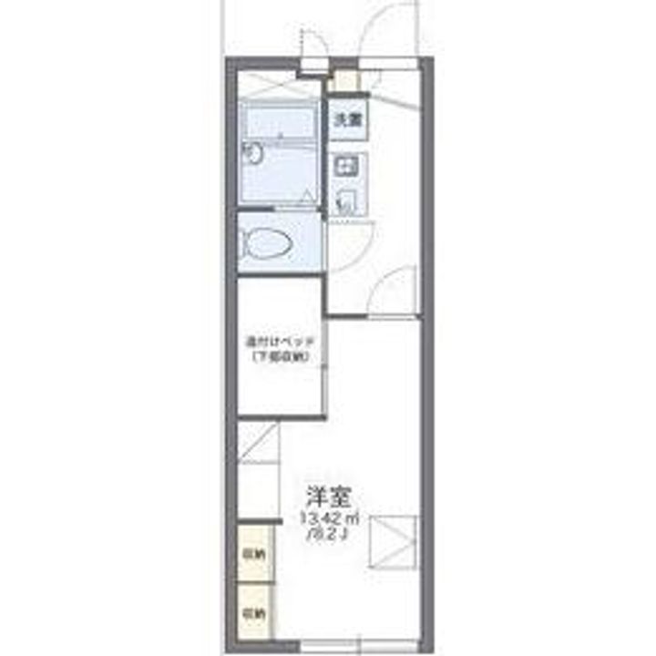 岐阜県土岐市泉町久尻(アパート)の賃貸物件の間取り