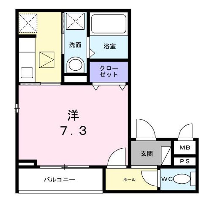 栄町アパート(028324201)の間取り