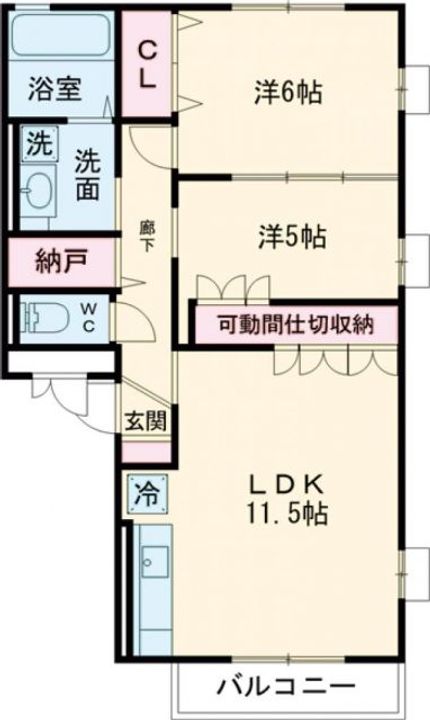 大阪府堺市北区北花田町3(アパート)の賃貸物件の間取り