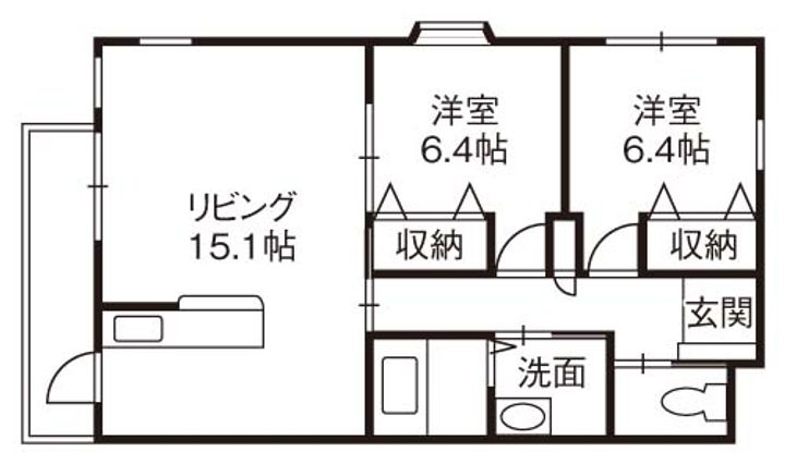 ジュメール・Kの間取り