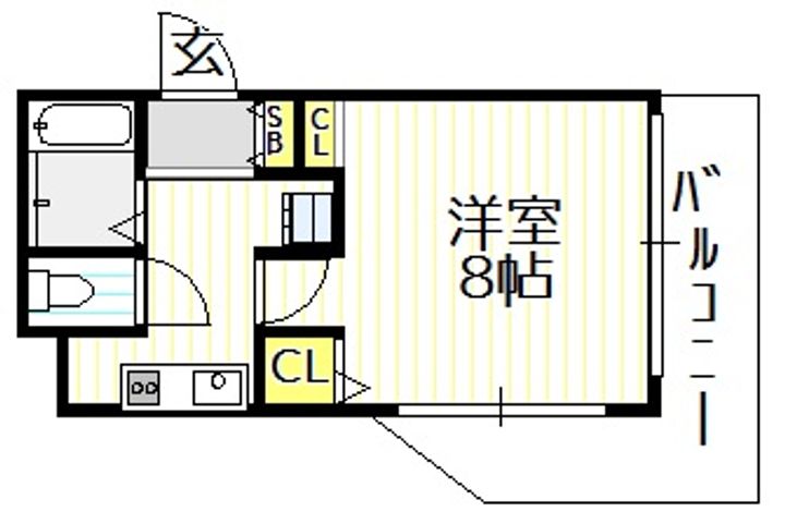 大阪府大阪市平野区平野上町1(マンション)の賃貸物件の間取り