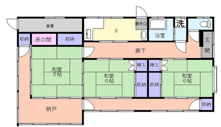 茨城県日立市東金沢町5(一戸建)の賃貸物件の間取り