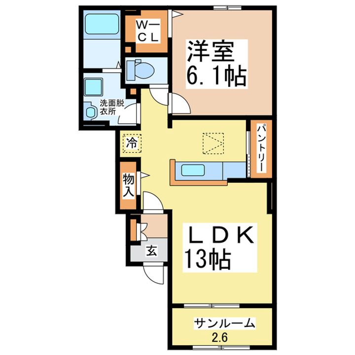 リーフ桜の間取り