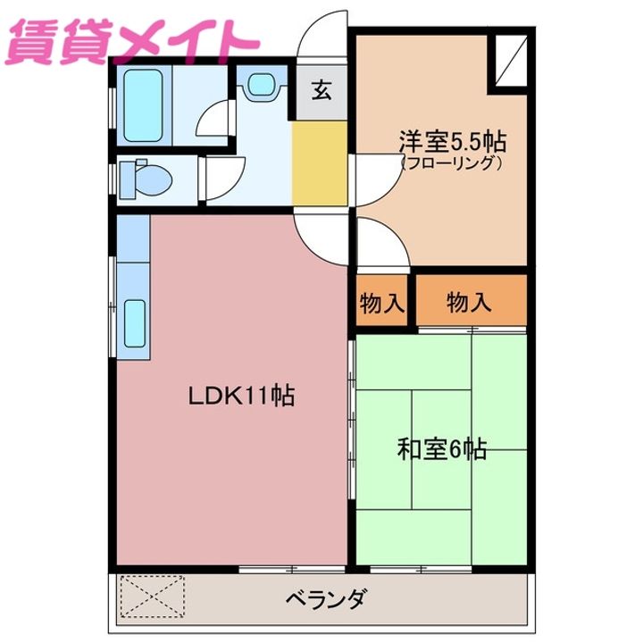 富士マンションの間取り