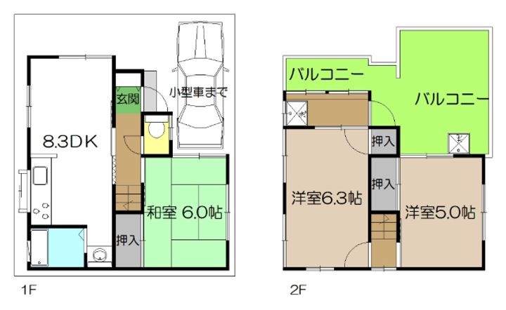 高知県高知市北秦泉寺(一戸建)の賃貸物件の間取り