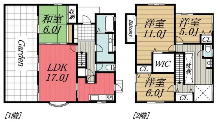 千葉県市原市ちはら台南5(一戸建)の賃貸物件の間取り