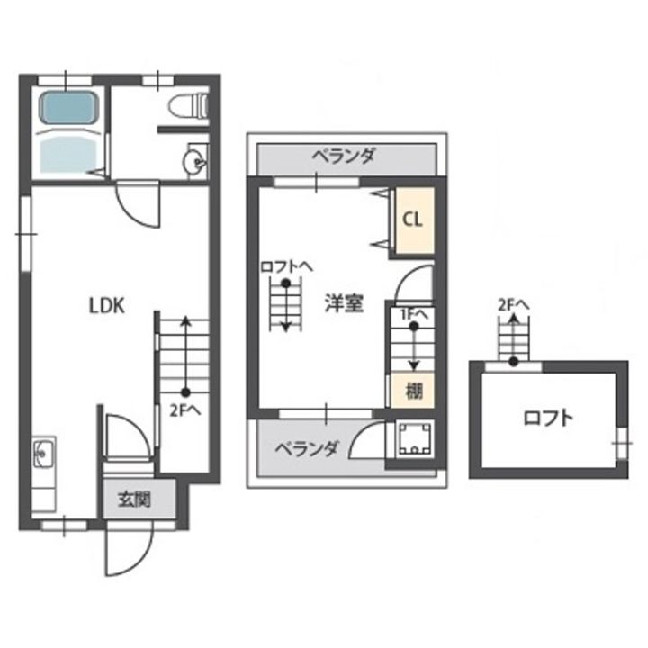 大阪府豊中市二葉町1(一戸建)の賃貸物件の間取り