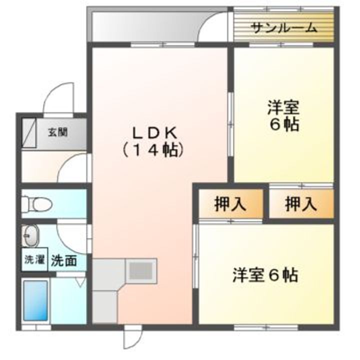 コーポリシェスの間取り