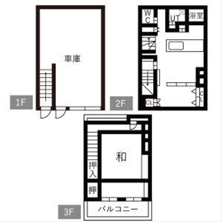 岐阜県岐阜市神室町4(一戸建)の賃貸物件の間取り