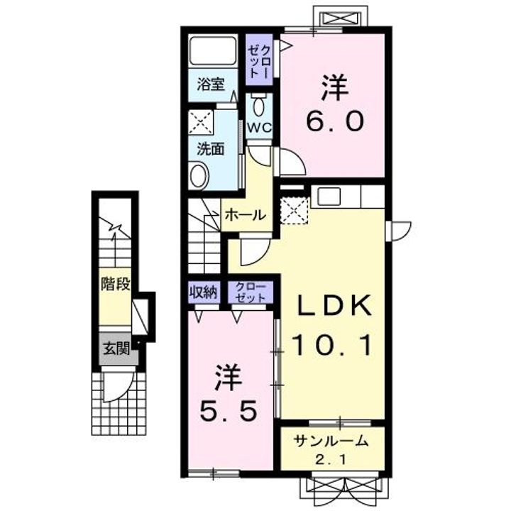 ヴィラ ウィステリアの間取り