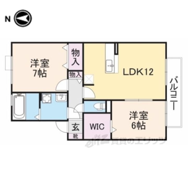 ヴェルジェ3棟の間取り