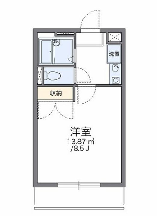 レオパレスフォレスト中井の間取り