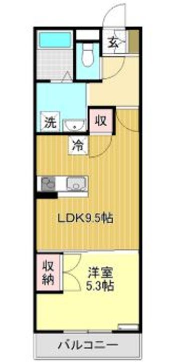 高知県香美市土佐山田町百石町2(アパート)の賃貸物件の間取り