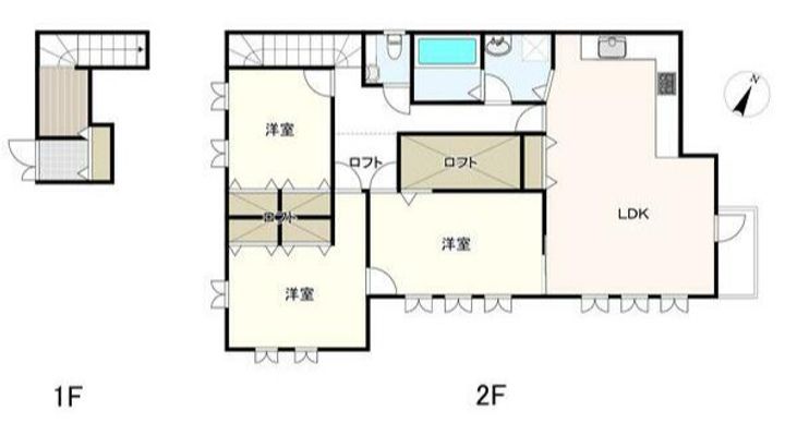千葉県千葉市花見川区こてはし台2(一戸建)の賃貸物件の間取り