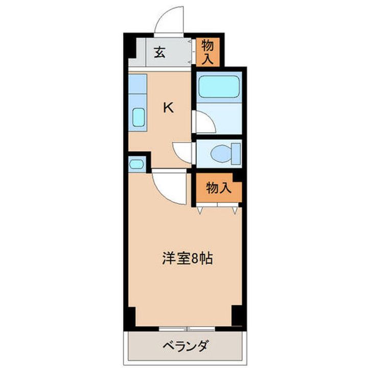 シャルマンシャトーB棟の間取り