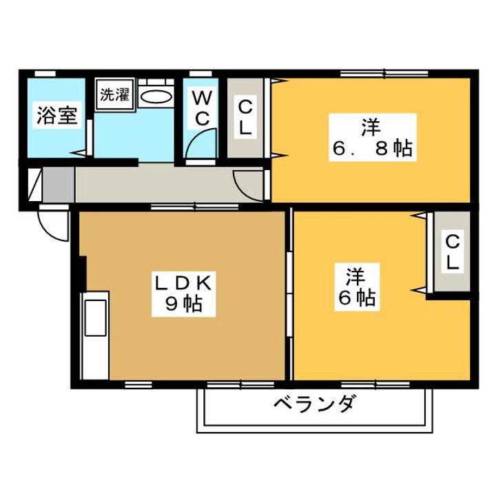 セジュール申子の間取り