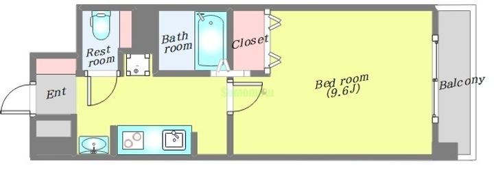 レジディア榴岡公園の間取り
