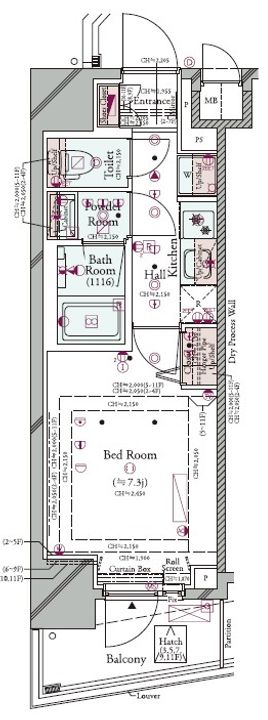 コンシェリア東京 <HIGASHIJUJO RESIDENCE>の間取り