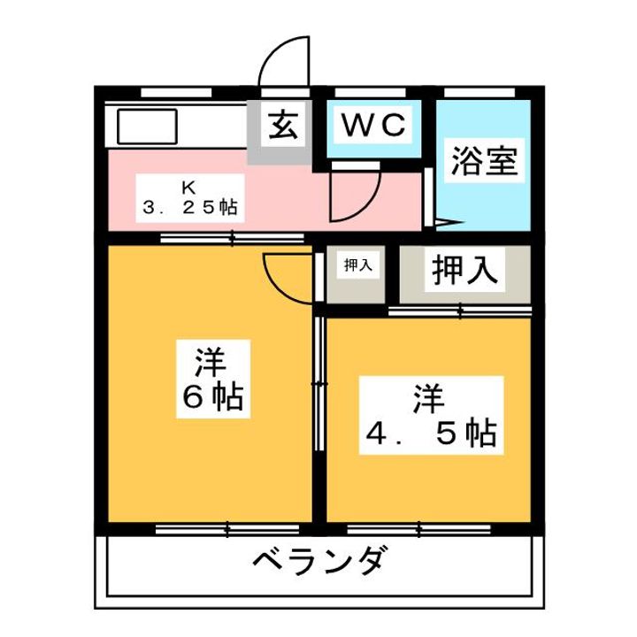 池田ハイツの間取り