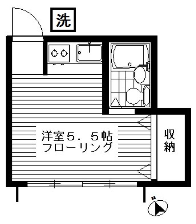 東京都世田谷区野沢2(アパート)の賃貸物件の間取り