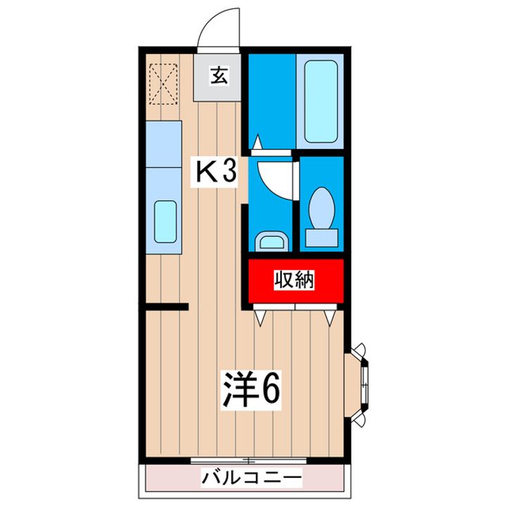 ジュネスIの間取り