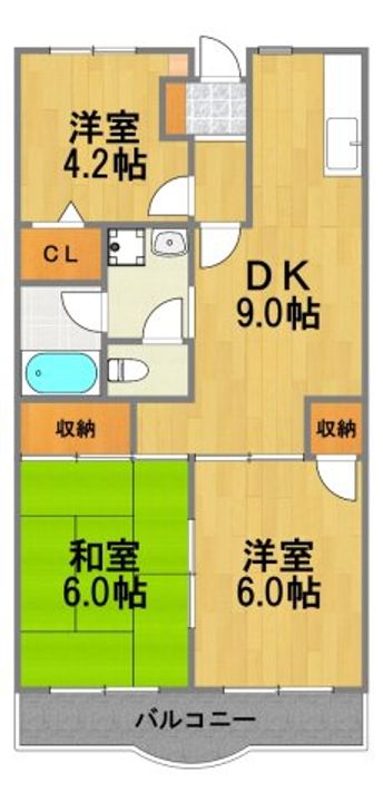 シャンテあきる野の間取り
