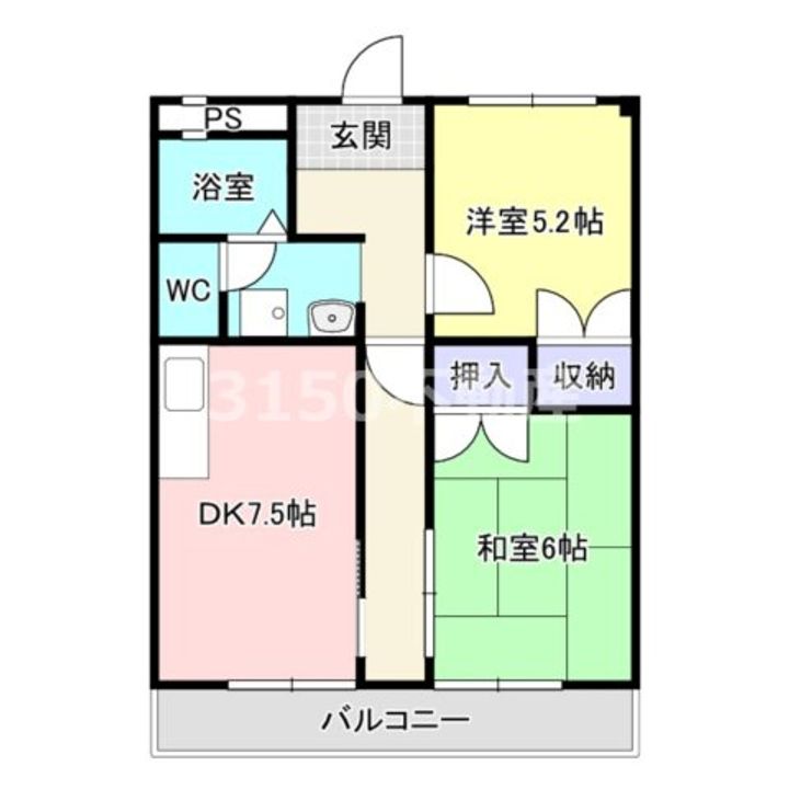 岐阜県岐阜市薮田南5(アパート)の賃貸物件の間取り