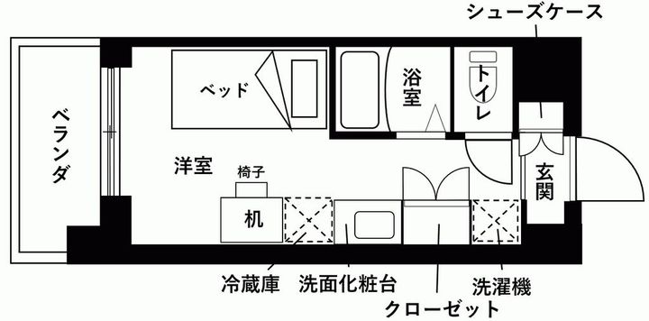 ウエリスアイビー世田谷仙川の間取り
