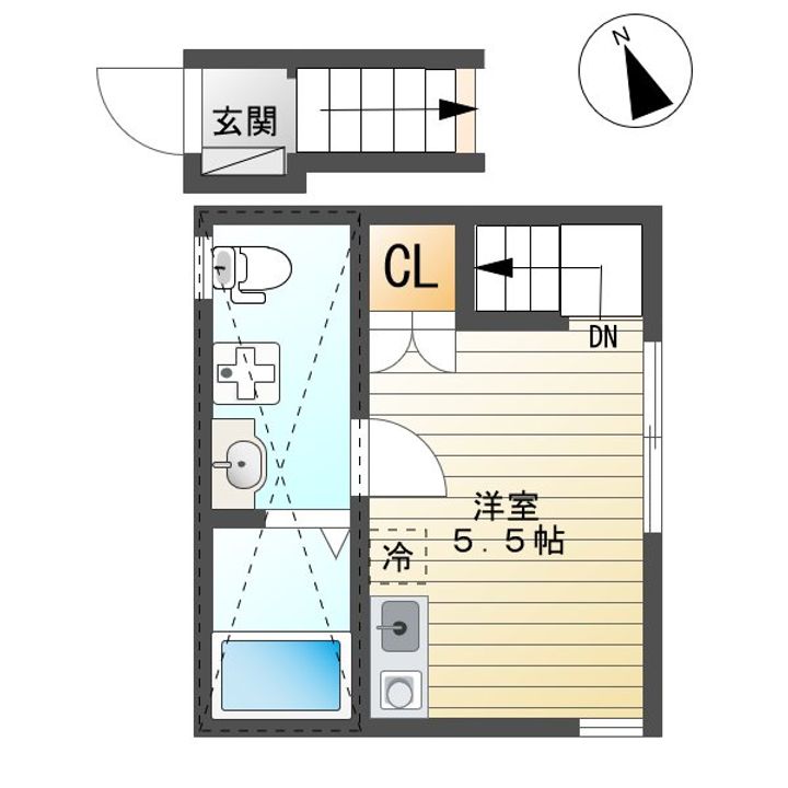 ロングハウス東大井の間取り
