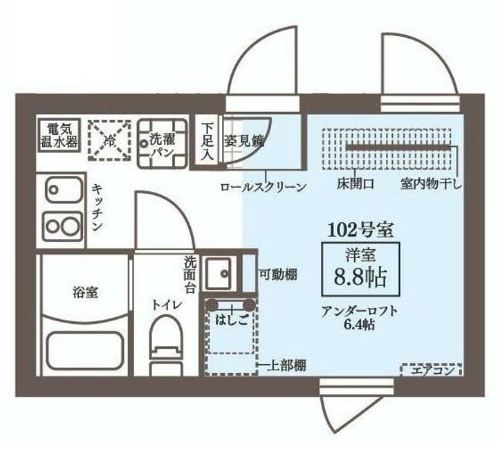 COCOCUBE新御徒町Westの間取り