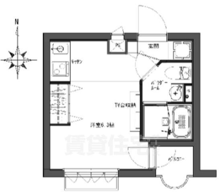 デトムワン北山レディースの間取り