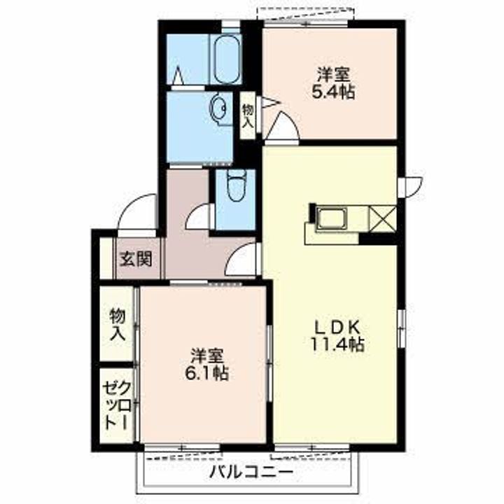サンセールY&S Bの間取り