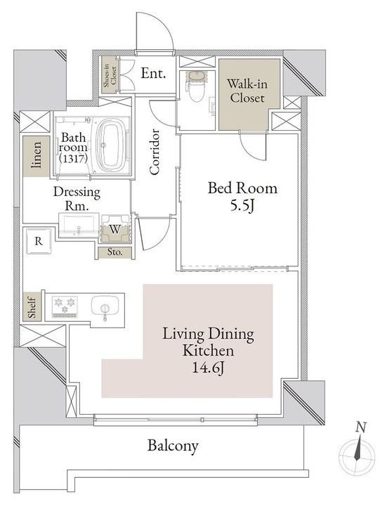 スカイテラス南大塚の間取り