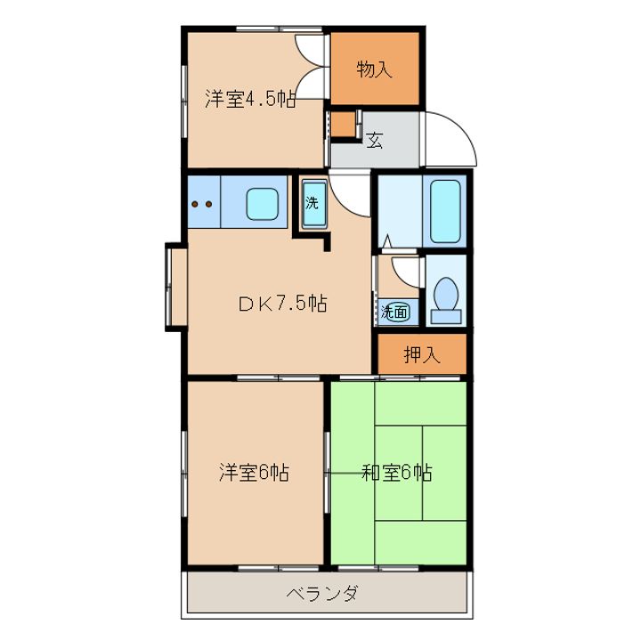 オリンピア東台の間取り