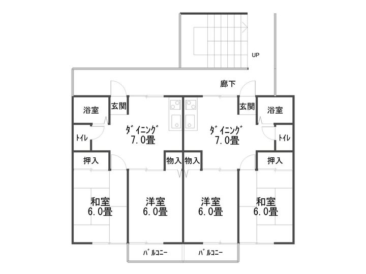 バーディハウス2の間取り