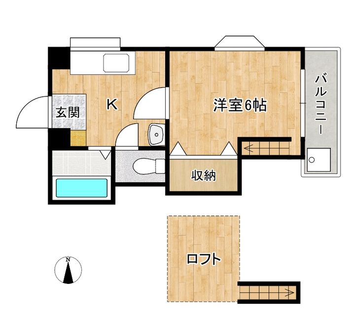 高知県南国市大そね甲(マンション)の賃貸物件の間取り