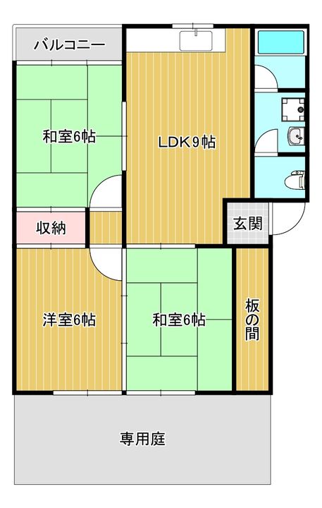 緒方アパートの間取り