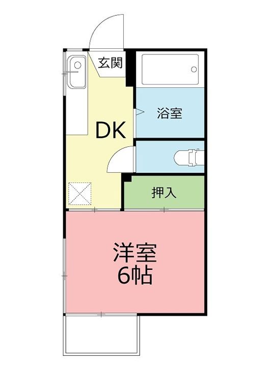 神奈川県伊勢原市田中(アパート)の賃貸物件の間取り