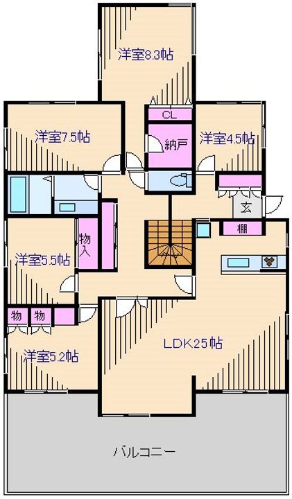 神奈川県横浜市港北区菊名4(一戸建)の賃貸物件の間取り