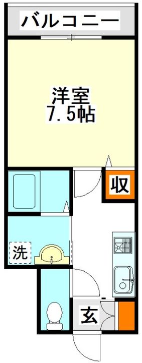 レアルワイスマンション県大サイドの間取り