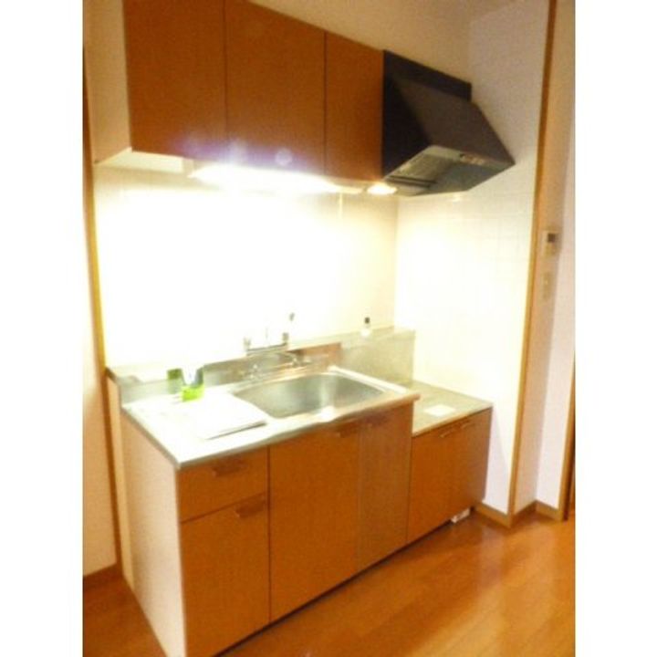 福岡県北九州市若松区小敷ひびきの3(マンション)の賃貸物件のキッチン