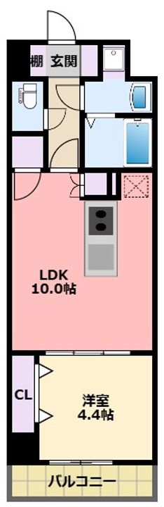 エーレックス西宮の間取り
